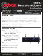 Preview for 2 page of Orban iMix 5.1 Quick Start Manual