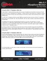 Preview for 3 page of Orban iMix 5.1 Quick Start Manual