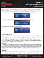 Preview for 4 page of Orban iMix 5.1 Quick Start Manual