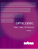Orban opticodec 7200 Handbook preview