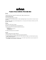 Preview for 3 page of Orban OPTICODEC-PC 1010 Technical Manual