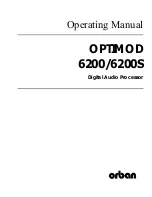 Preview for 7 page of Orban OPTIMOD 6200 Operating Manual