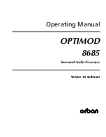 Preview for 1 page of Orban OPTIMOD 8685 Operating Manual