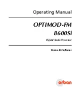 Preview for 7 page of Orban OPTIMOD-FM 8600Si Operating Manual