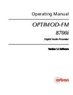 Preview for 7 page of Orban OPTIMOD-FM 8700 Operating Manual