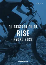 Orbea 2022 RISE HYDRO Quick Start Manual предпросмотр