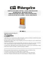 Preview for 1 page of Orbegozo BP 0303 A Instruction Manual