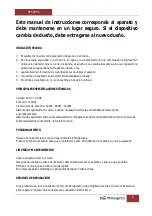 Preview for 6 page of Orbegozo BP 5005 A Instruction Manual