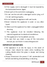 Preview for 10 page of Orbegozo BV 5035 Instruction Manual