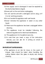 Preview for 10 page of Orbegozo BV 6575 Instruction Manual