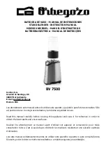 Orbegozo BV 7500 Instruction Manual preview