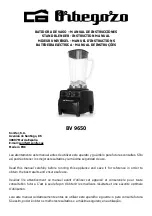 Orbegozo BV 9650 Instruction Manual preview