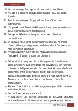 Preview for 16 page of Orbegozo CA 09160 BL Instruction Manual