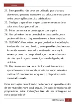 Preview for 20 page of Orbegozo CE 6000 Instruction Manual