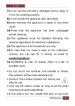 Preview for 11 page of Orbegozo CO 4000 Instruction Manual