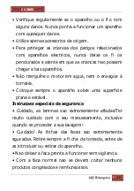 Preview for 23 page of Orbegozo CU 3800 Instruction Manual