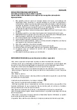 Предварительный просмотр 17 страницы Orbegozo CV 2650 Instruction Manual