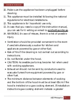 Preview for 14 page of Orbegozo DS 59160 IN Instruction Manual