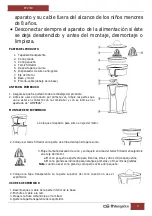 Предварительный просмотр 4 страницы Orbegozo EP 2350 Instruction Manual