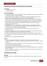 Предварительный просмотр 20 страницы Orbegozo FDR 18 Instruction Manual