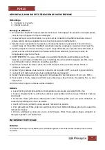 Предварительный просмотр 21 страницы Orbegozo FDR 25 Instruction Manual