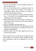 Предварительный просмотр 13 страницы Orbegozo FH 5021 Instruction Manual