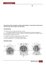 Предварительный просмотр 5 страницы Orbegozo FH 5550 Instruction Manual