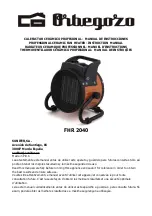 Orbegozo FHR 2040 Instruction Manual preview