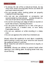 Preview for 10 page of Orbegozo FUN COOKING 2 IN 1 Instruction Manual