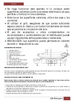 Предварительный просмотр 4 страницы Orbegozo GR 3800 Instruction Manual