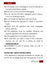 Preview for 12 page of Orbegozo HO 210 Instruction Manual