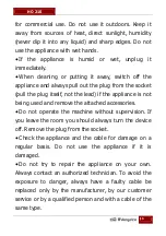 Preview for 13 page of Orbegozo HO 210 Instruction Manual