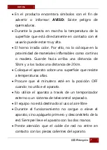 Preview for 5 page of Orbegozo HOT 256 Instruction Manual