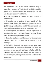 Preview for 13 page of Orbegozo HOT 386 Instruction Manual