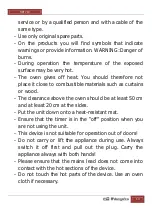 Предварительный просмотр 13 страницы Orbegozo HOT 710 Instruction Manual