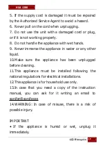 Preview for 10 page of Orbegozo HUA 1200 Instruction Manual