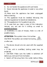 Предварительный просмотр 10 страницы Orbegozo KT 6001 Instruction Manual