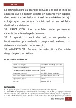 Preview for 8 page of Orbegozo MIG 2025 Instruction Manual