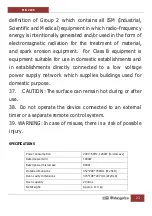 Preview for 23 page of Orbegozo MIG 2025 Instruction Manual