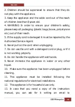 Preview for 16 page of Orbegozo MIG 2045 Instruction Manual