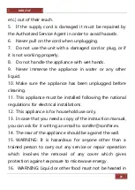 Preview for 21 page of Orbegozo MIG 2327 Instruction Manual