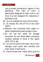 Preview for 33 page of Orbegozo MIG 2527 Instruction Manual