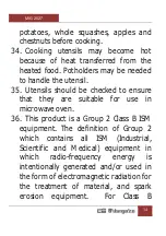 Preview for 34 page of Orbegozo MIG 2527 Instruction Manual