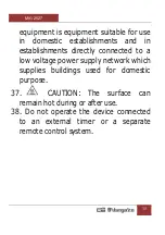 Preview for 35 page of Orbegozo MIG 2527 Instruction Manual