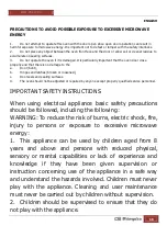 Preview for 16 page of Orbegozo MIG 2528 CO Instruction Manual