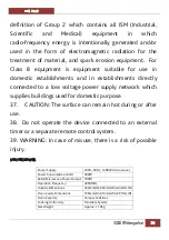 Предварительный просмотр 20 страницы Orbegozo MIG 2550 Instruction Manual