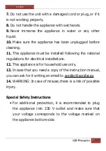 Preview for 12 page of Orbegozo MP 1550 Instruction Manual