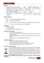 Предварительный просмотр 7 страницы Orbegozo PB 2222 User Manual