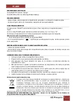 Предварительный просмотр 4 страницы Orbegozo PC 1009 Instruction Manual