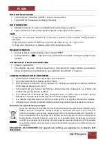 Предварительный просмотр 10 страницы Orbegozo PC 1009 Instruction Manual